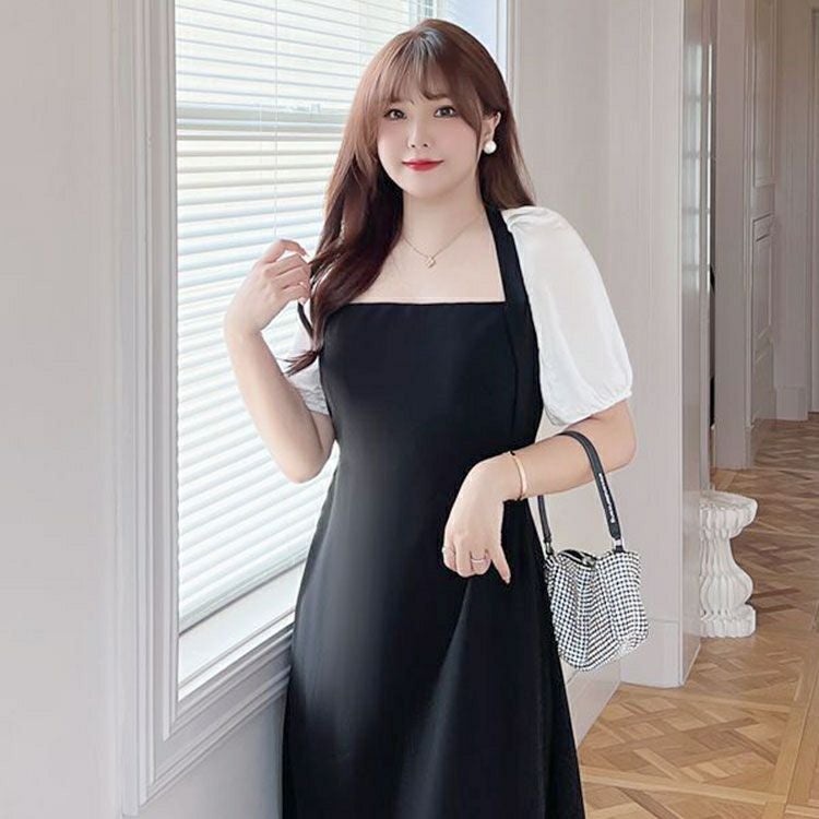 大きいサイズ レディース バックオープンフレアワンピース　goldy-1314