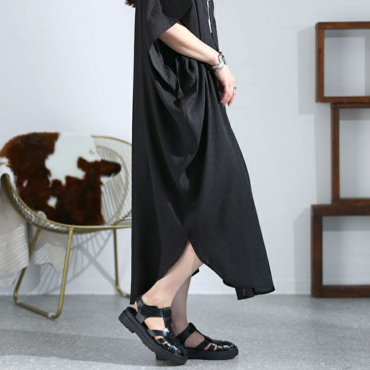 大きいサイズ レディース ドルマンロングワンピース　nw-23009