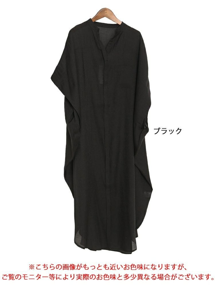 大きいサイズ レディース ドルマンロングワンピース　nw-23009