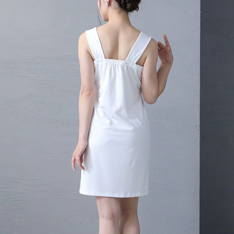 大きいサイズ レディース 接触冷感スリップペチコート　jp490 【メール便可】