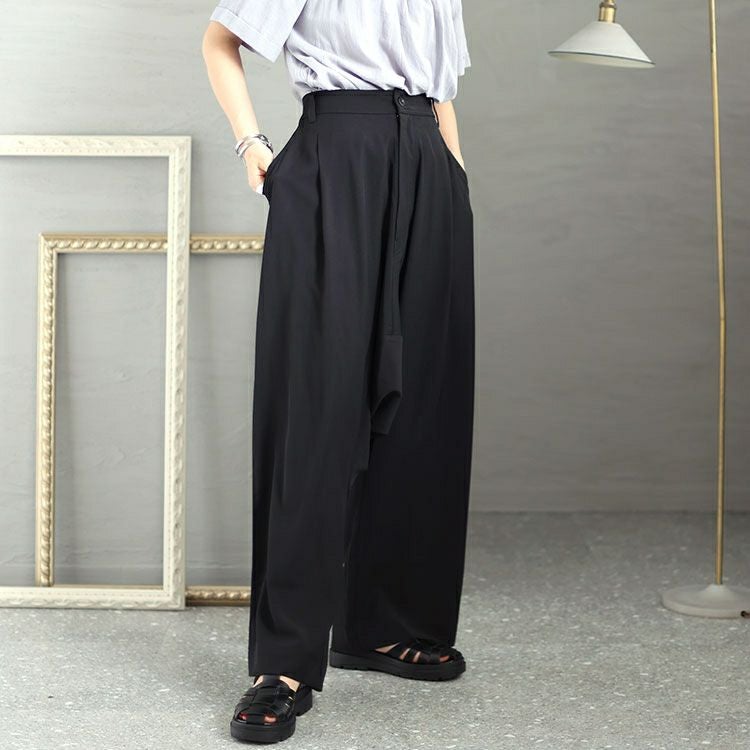 大きいサイズ レディース ウエストゴムサルエルパンツ　sw-0563