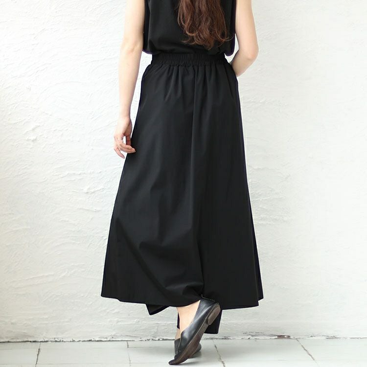 大きいサイズ レディース サイドボタンカフェパンツ　sw-0561