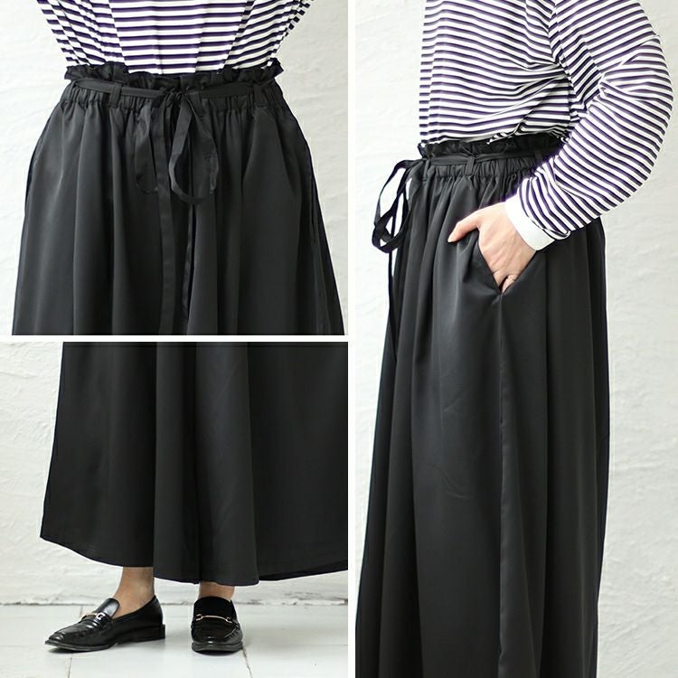 大きいサイズ レディース ウエストフリルギャザーパンツ　nw-23028
