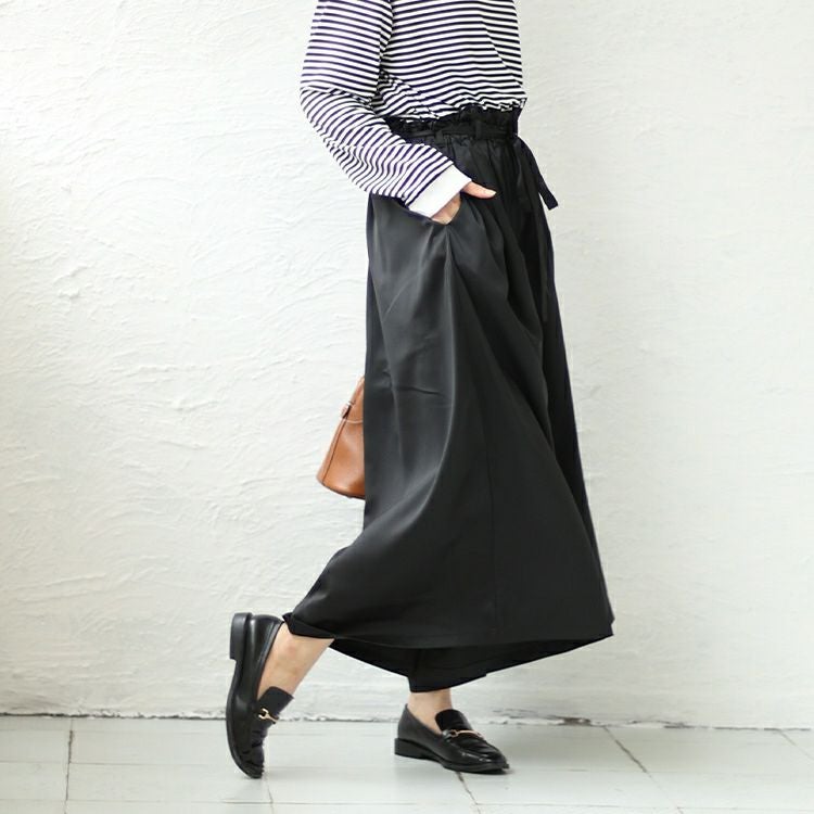 大きいサイズ レディース ウエストフリルギャザーパンツ　nw-23028