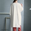 大きいサイズ レディース コットン100％ドルマンスリーブチュニック　wk-0255 オフホワイト