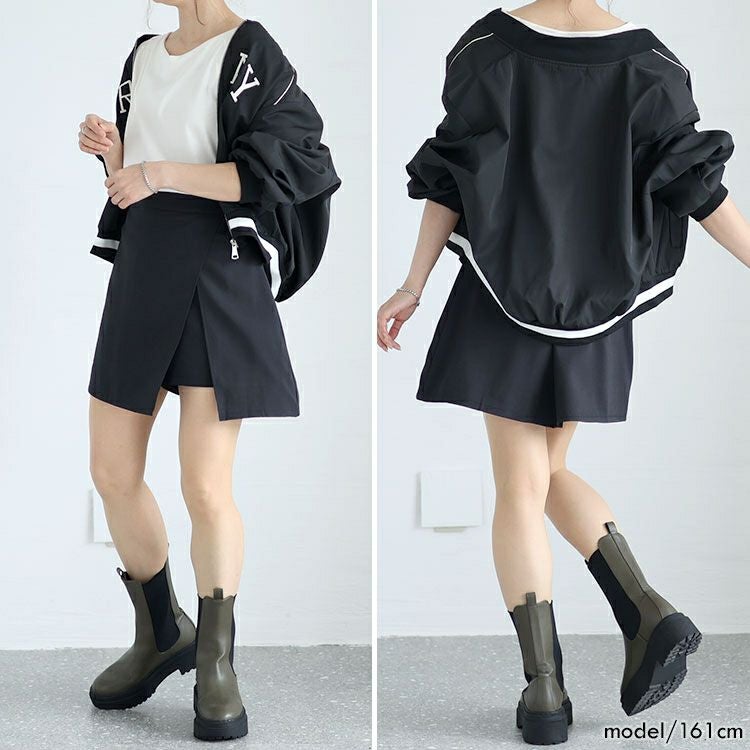 大きいサイズ レディース スカート風ショートパンツ　goldy-1373 【メール便可】