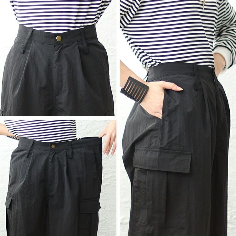 大きいサイズ レディース ワイドカーゴパンツ　jps016 【ゆうパケット可】