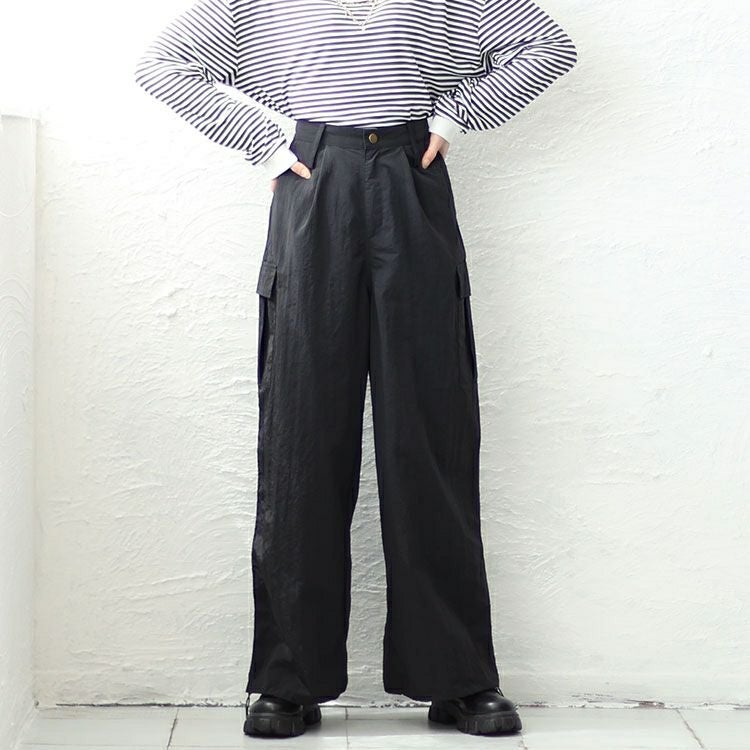 大きいサイズ レディース ワイドカーゴパンツ　jps016 【ゆうパケット可】