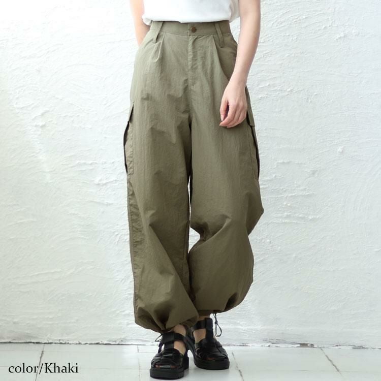 大きいサイズ レディース ワイドカーゴパンツ　jps016 【ゆうパケット可】 カーキ