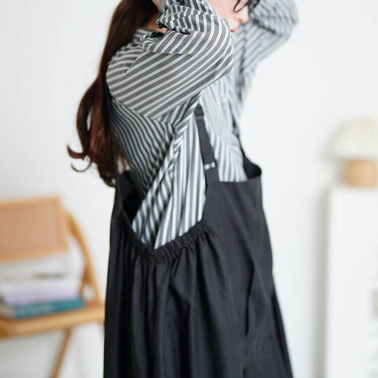 大きいサイズ レディース エプロンロングワンピース　nw-21026