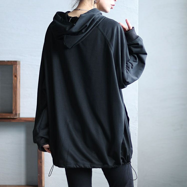 大きいサイズ レディース ハーフジップパーカー　bai-0144