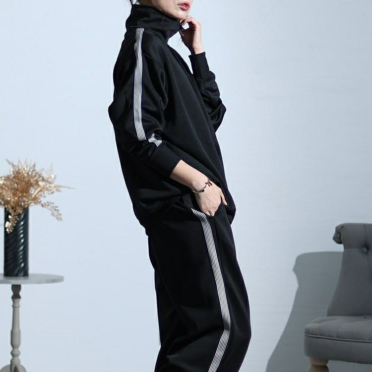 大きいサイズ レディース ワッペンジャージセットアップ　cros-140113