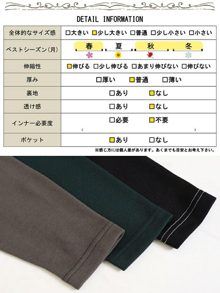 大きいサイズ レディース バックポケット付きステッチワンピース　bro-0028