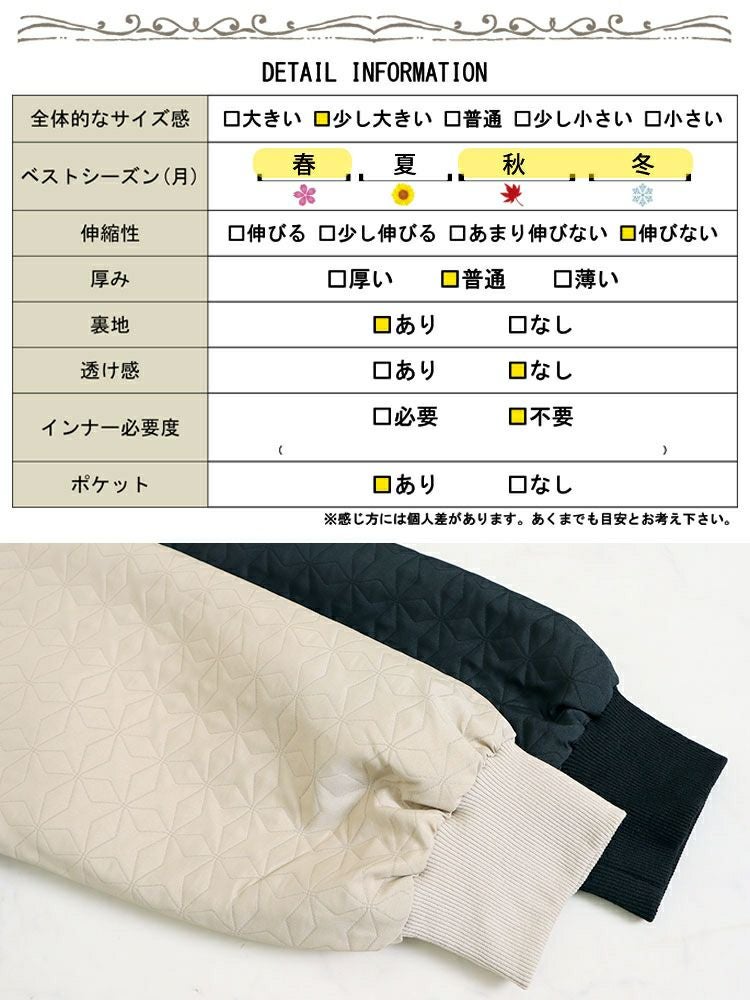 大きいサイズ レディース ボリュームリブネックキルティングコート　maru-6711