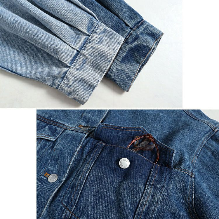 大きいサイズ レディース オーバーサイズデニムジャケット　sada-6880