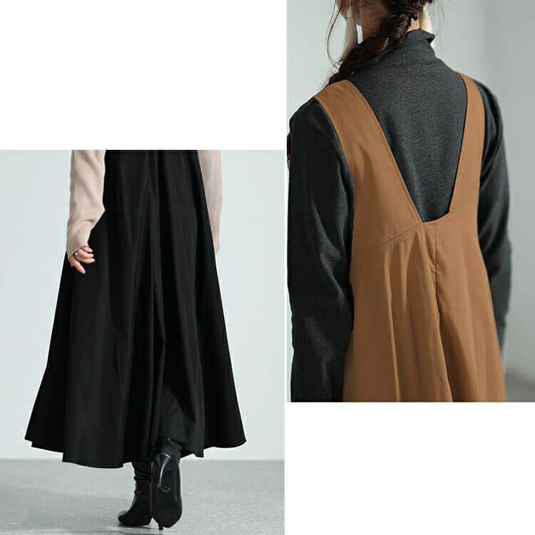 大きいサイズ レディース フレアジャンパースカート　nw-23034