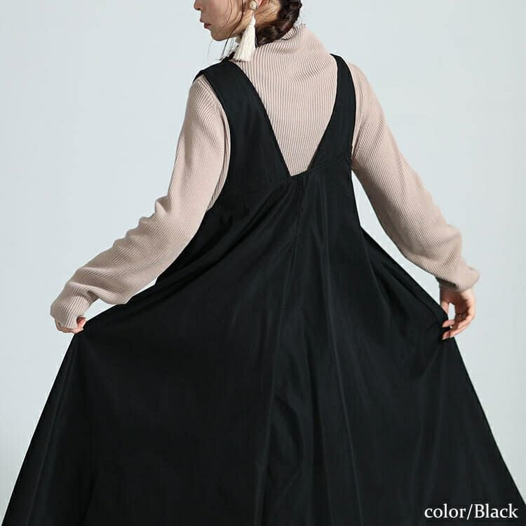 大きいサイズ レディース フレアジャンパースカート　nw-23034