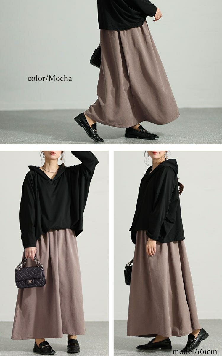 大きいサイズ レディース フード付きドルマン袖ドッキングワンピース　sw-0574