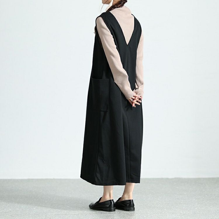 大きいサイズ レディース サイドポケット付きジャンパースカート　cast-5536021