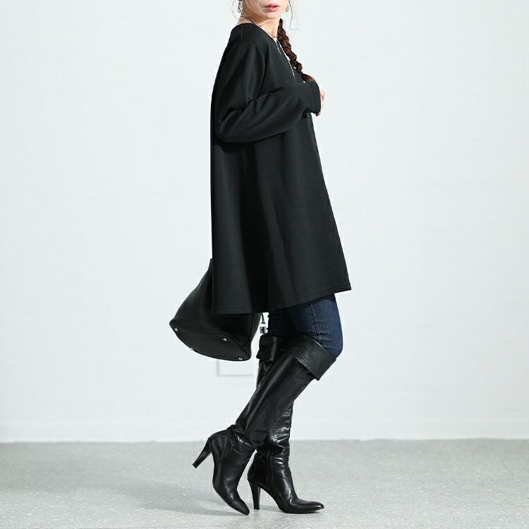 大きいサイズ レディース チェック柄切替えチュニック　cast-5536019