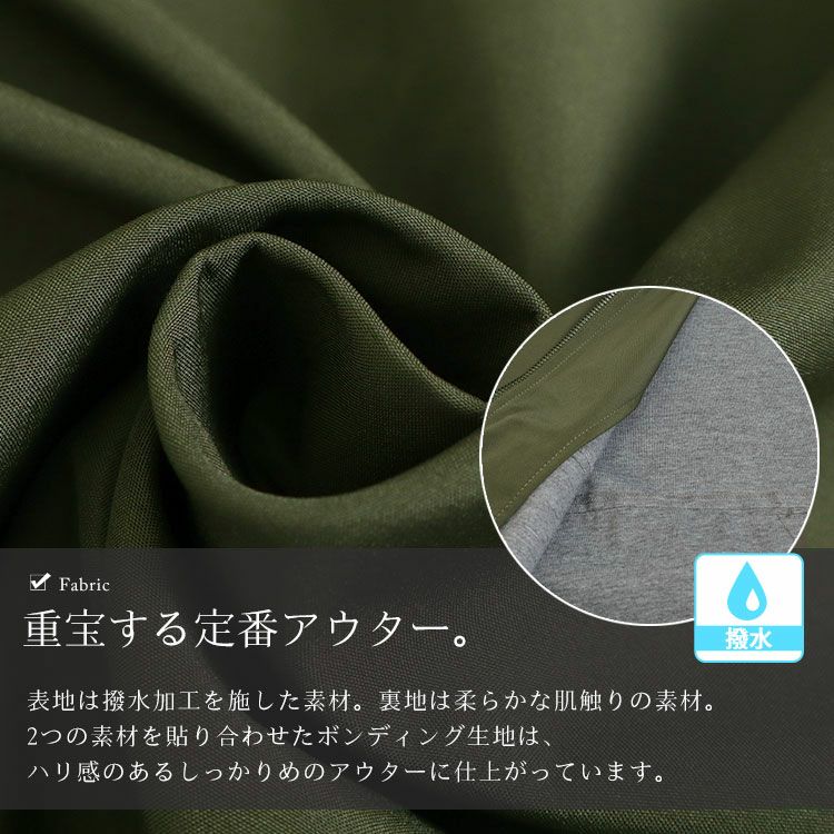 大きいサイズ レディース カットボンディングコート　mnfk-538565