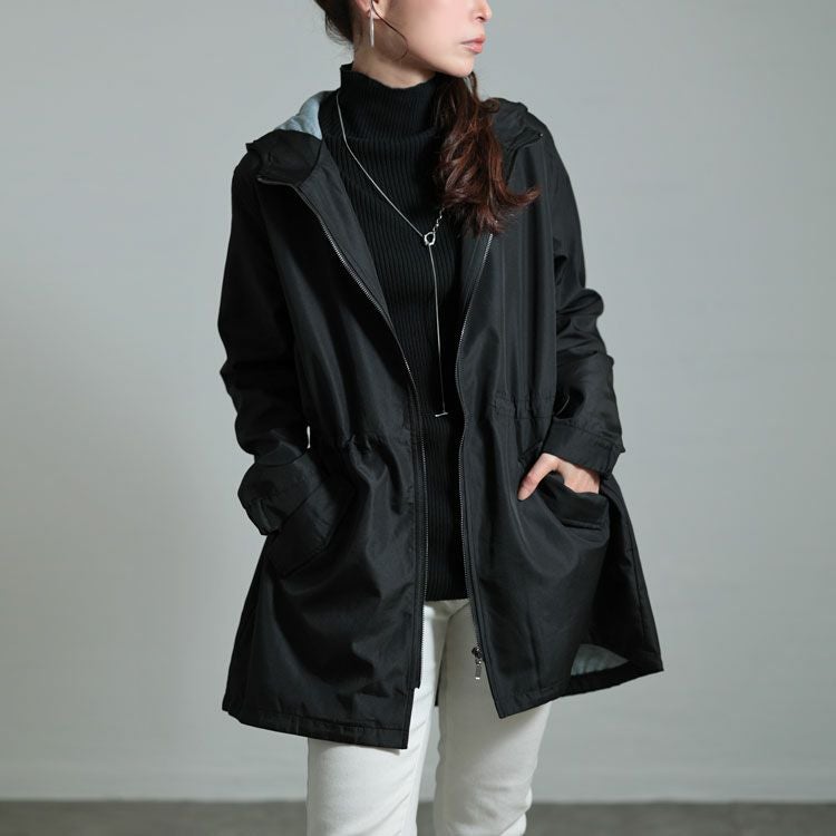 大きいサイズ レディース カットボンディングコート　mnfk-538565