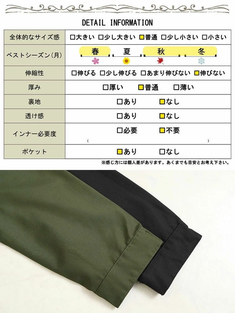 大きいサイズ レディース カットボンディングコート　mnfk-538565