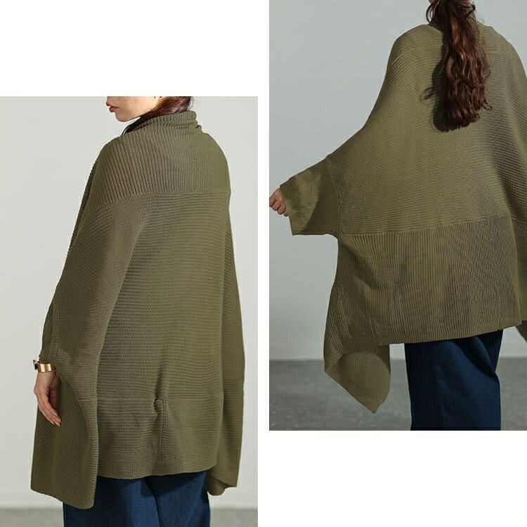 大きいサイズ レディース 上下2wayドルマンニットカーディガン　maru-6647