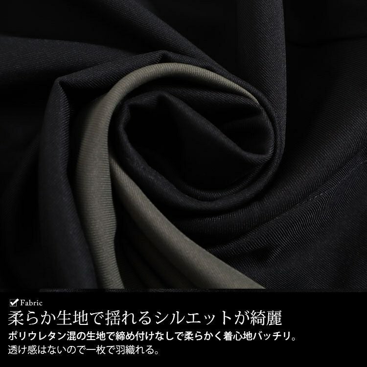 大きいサイズ レディース ツートン配色コート風シャツワンピース　maru-6720