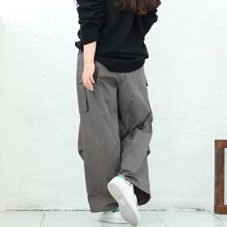 大きいサイズ レディース ワイドカーゴパンツ　fem-414
