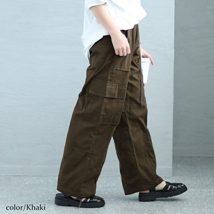 大きいサイズ レディース 裾絞りカーゴパンツ　wc-0347