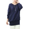 大きいサイズ レディース Vネックドルマンニット　wn-0003 【メール便可】 ネイビー