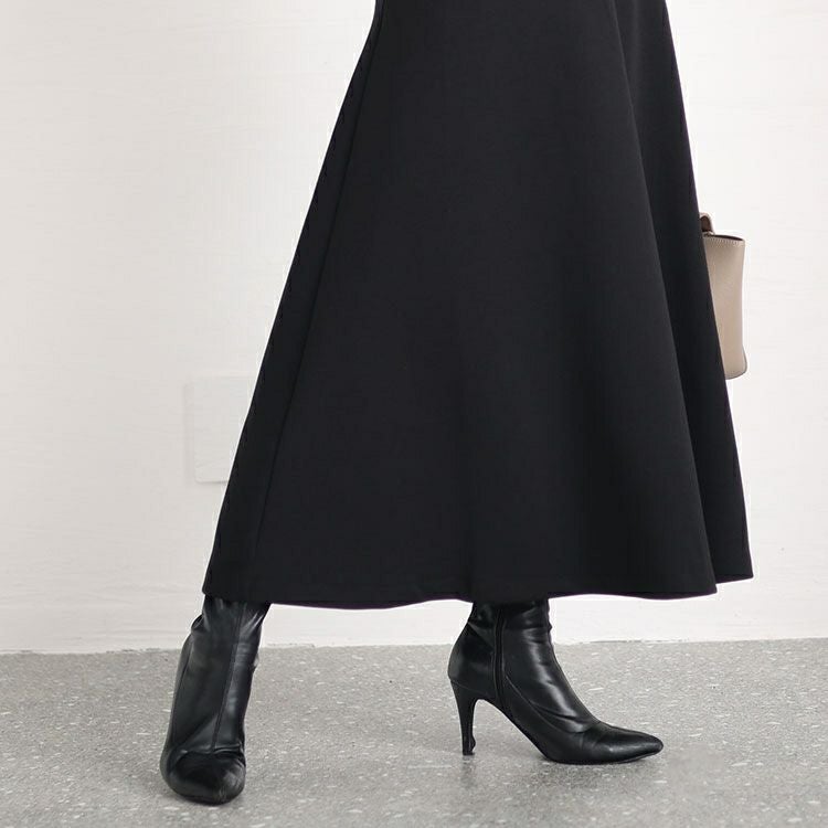 大きいサイズ レディース パール付きフレアスカート　mncut-132702