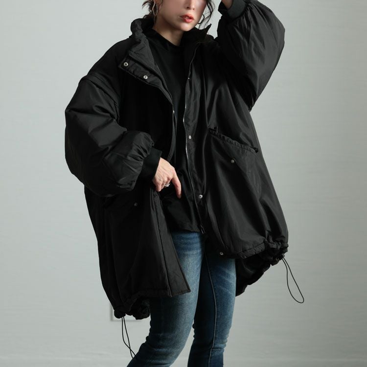 大きいサイズ レディース 袖取り外し中綿コート　sada-6861