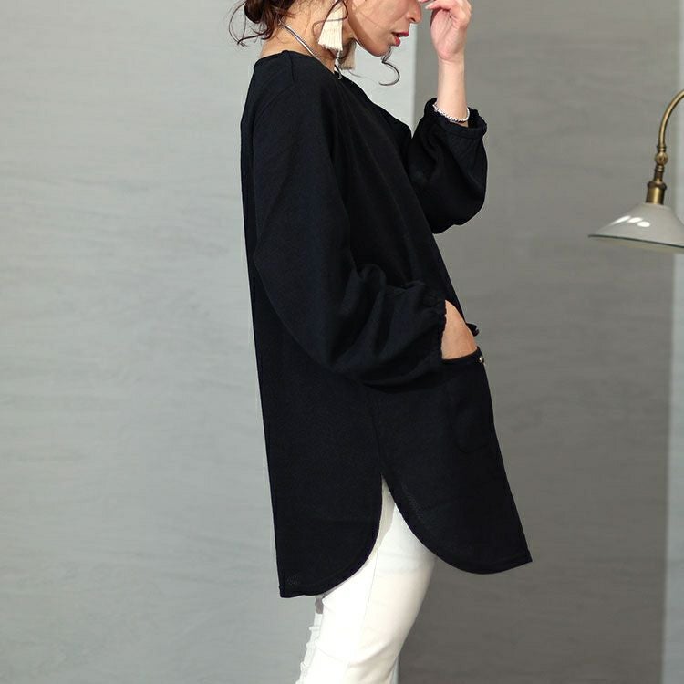 大きいサイズ レディース フロントタックポケット付きチュニック　cast-5536047