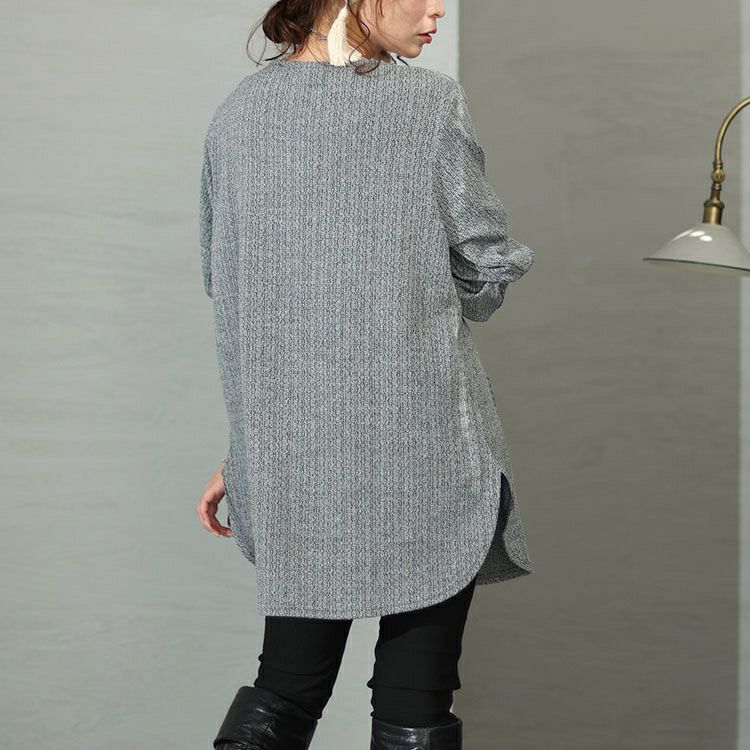 大きいサイズ レディース フロントタックポケット付きチュニック　cast-5536047