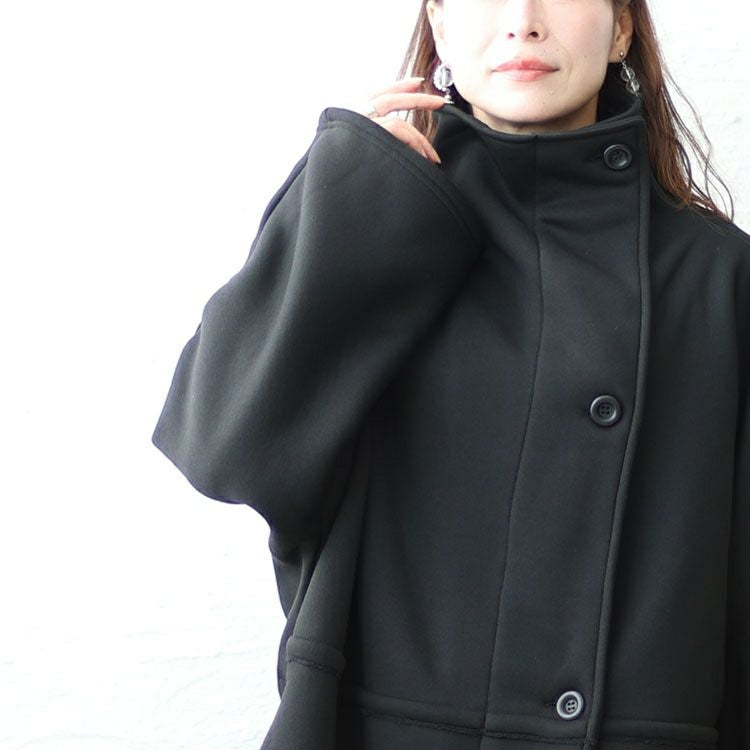 大きいサイズ レディース 裏ボアスタンドカラー軽量ジャケット　sw-0586