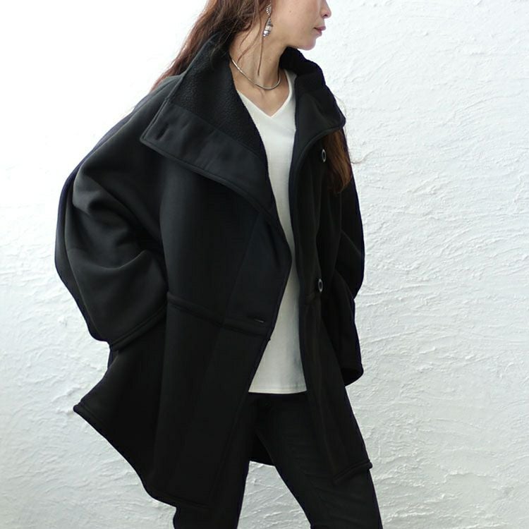 大きいサイズ レディース 裏ボアスタンドカラー軽量ジャケット　sw-0586