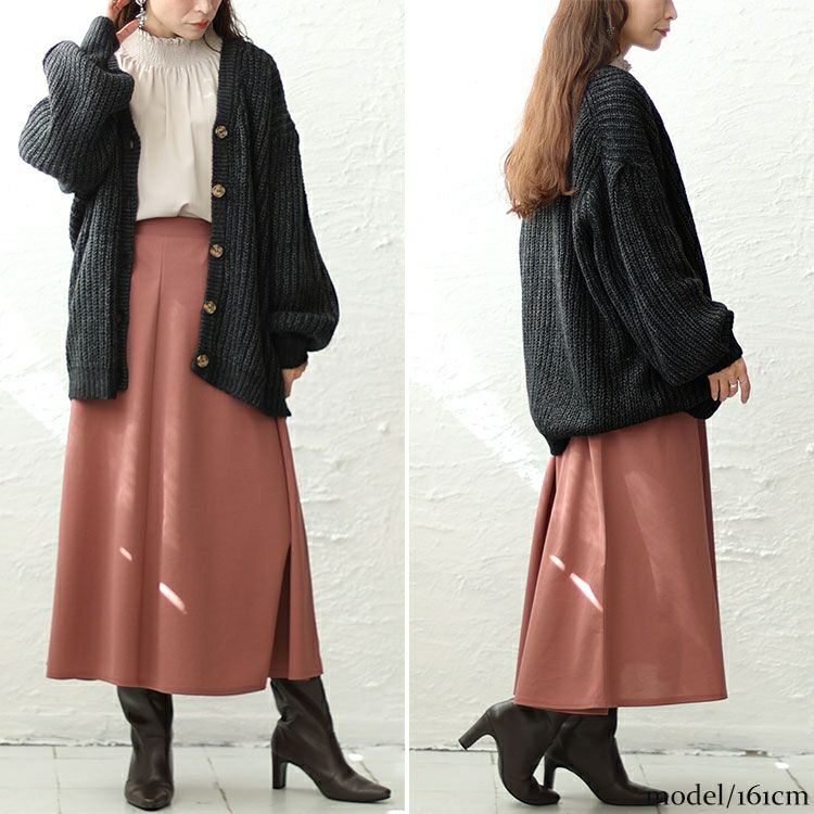 大きいサイズ レディース モヘアライクカーディガン　wn-0196