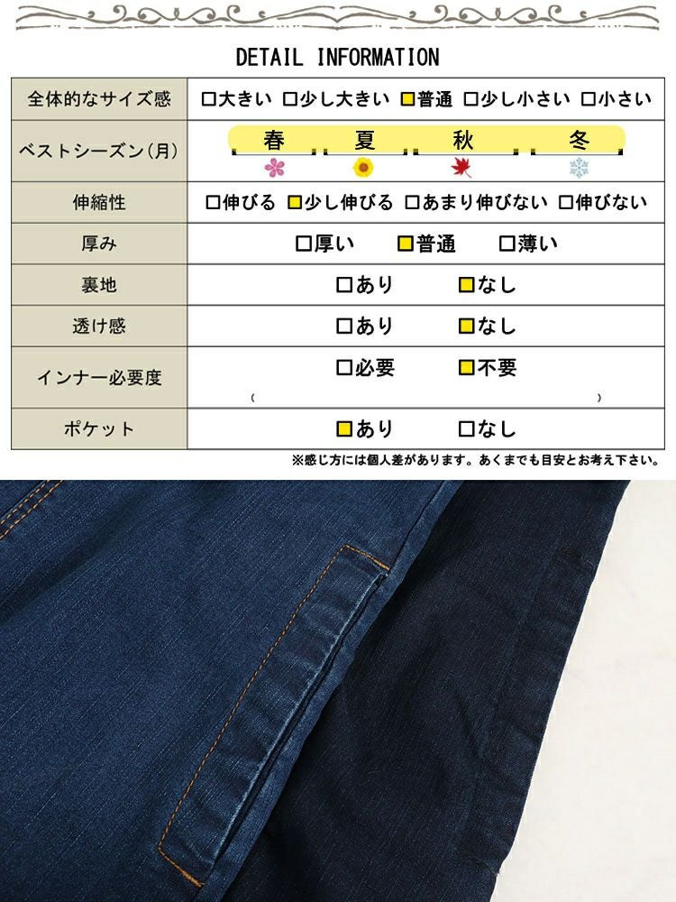 大きいサイズ レディース フロントジッパーデニムジャンパースカート　wd-0385