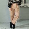 大きいサイズ レディース ツイルドロストテーパードパンツ　wc-0343 ベージュ
