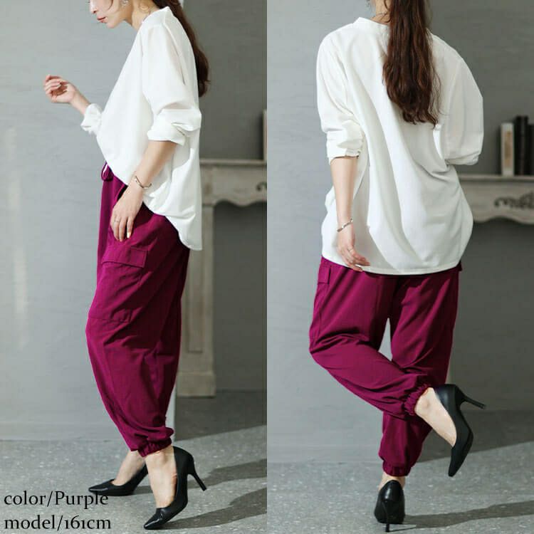 大きいサイズ レディース カットカーゴパンツ　sada-6895