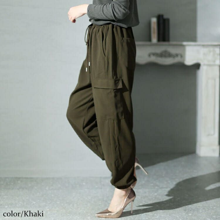 大きいサイズ レディース カットカーゴパンツ　sada-6895