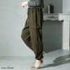 大きいサイズ レディース カットカーゴパンツ　sada-6895 カーキ