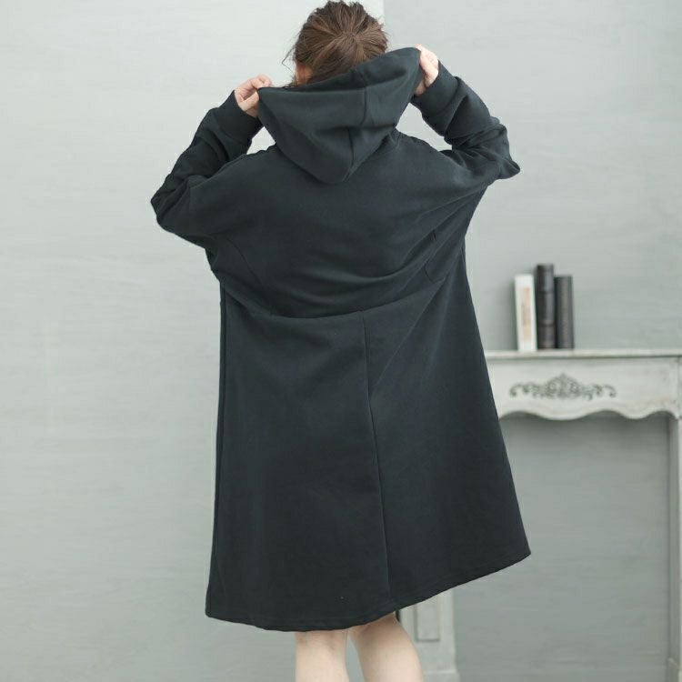 大きいサイズ レディース ハーフジップチュニックワンピース　goldy-1426