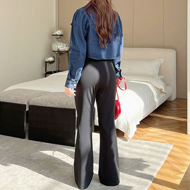 大きいサイズ レディース ストレッチワイドパンツ　goldy-1422