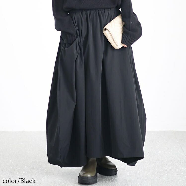 大きいサイズ レディース タック入り変形スカート　sw-0583