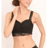 大きいサイズ レディース ビッグサイズ ヌーディー総レースブラジャー　nima-j4004 ブラック
