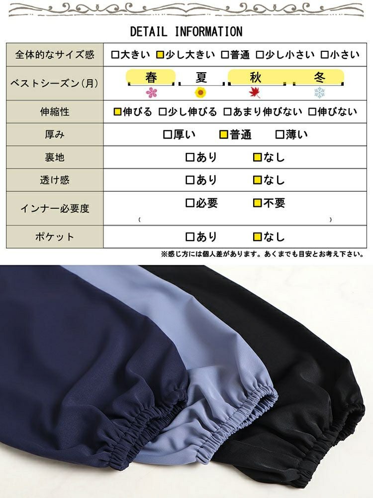 大きいサイズ レディース ボリュームスリーブティアードワンピース　fem-433