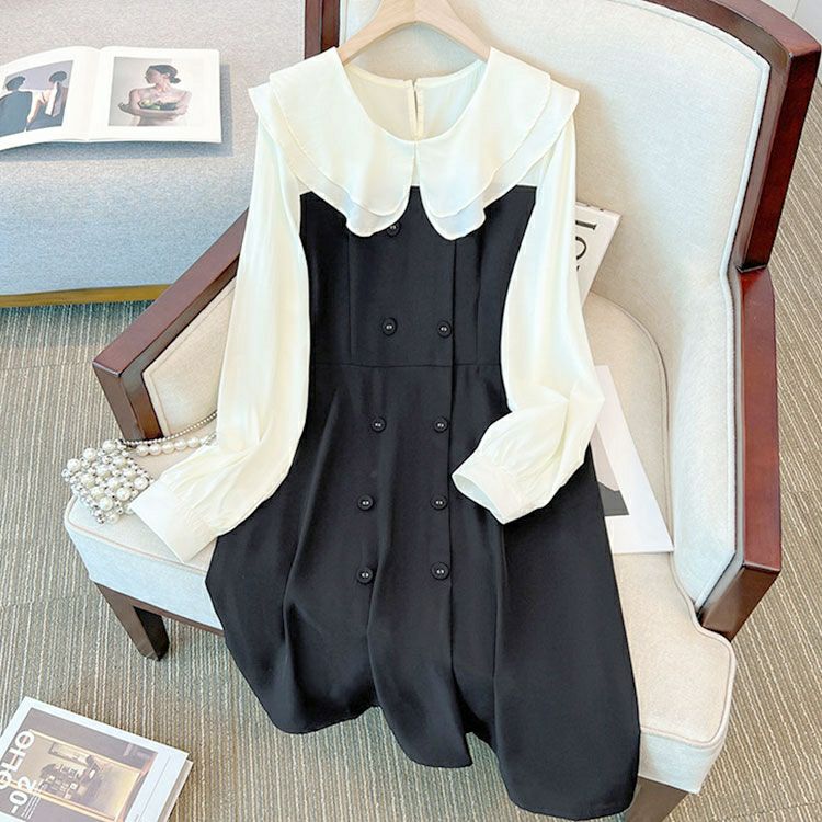 大きいサイズ レディース ブラウスドッキングワンピース　sn-00031